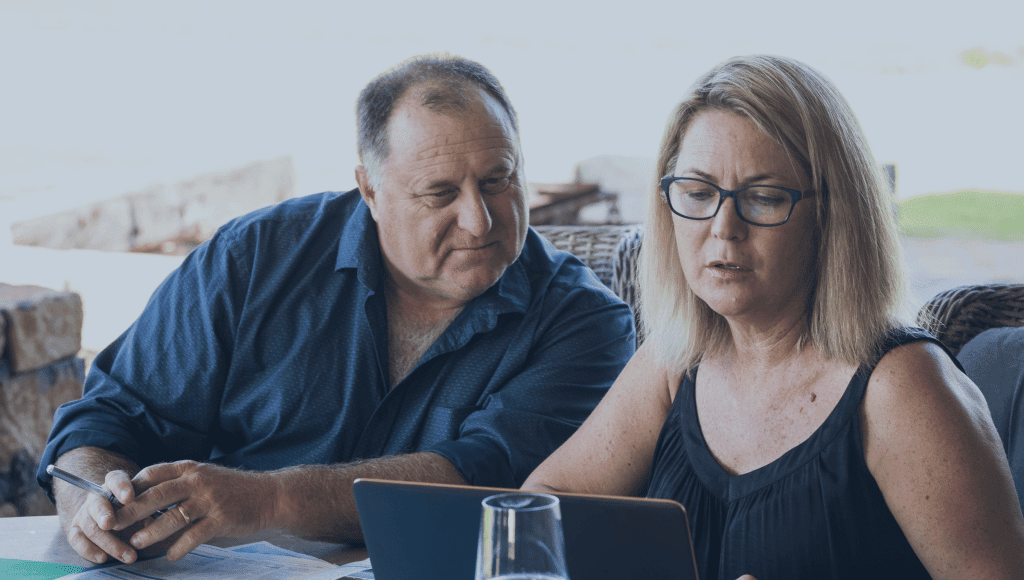 A couple focused on financial planning